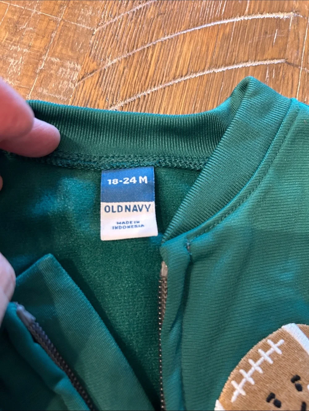 Old Navy Teal Green Kids Matching Track Set with White Piping